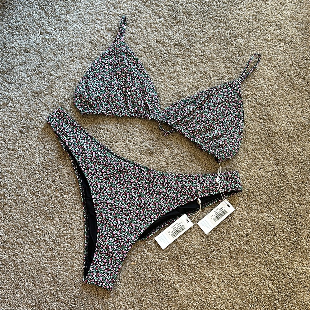 🖤 Frankies Bikinis Set Lumia Top and Dove Bottom XXL 🖤